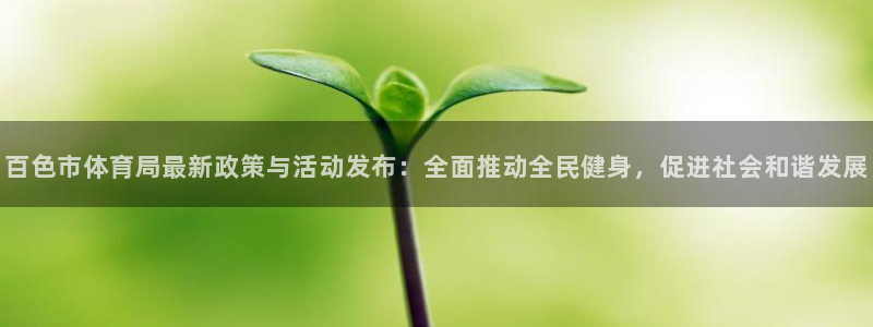 百色市体育局最新政策与活动发布：全面推动全民健身，促进社会和谐发展
